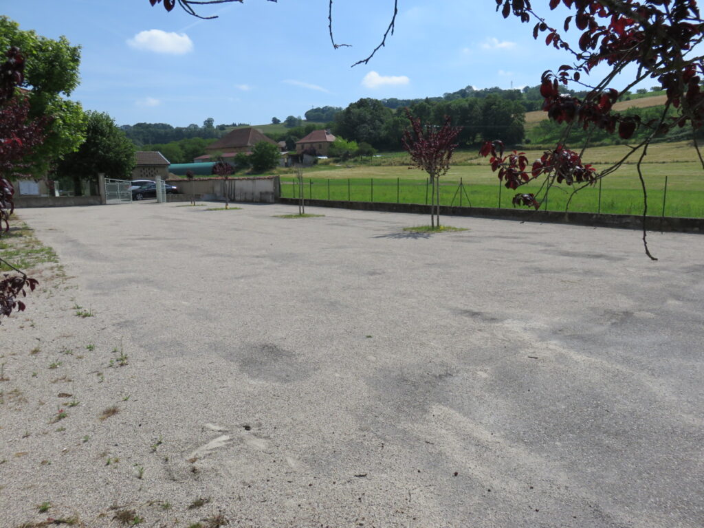 terrain de boules de plan